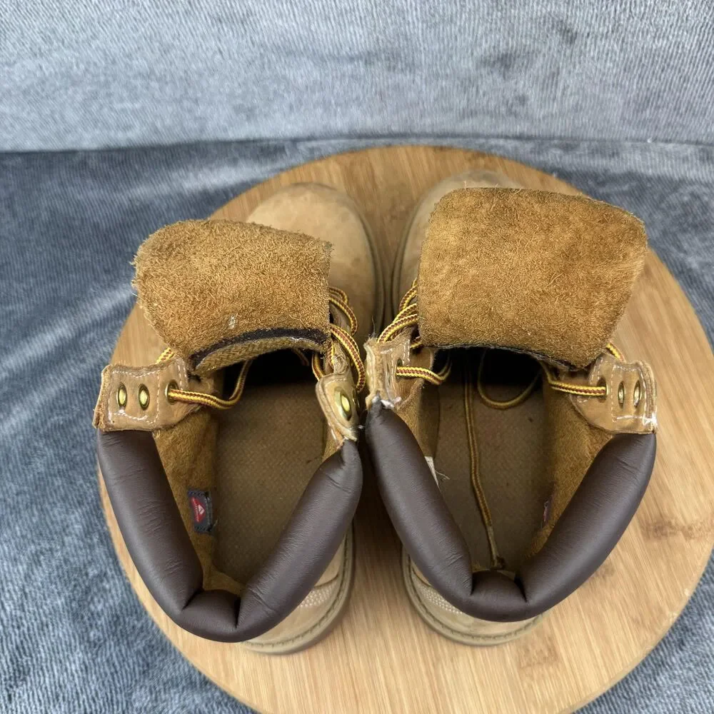 Timberland Boots Youth Size 4 Wheat Nubuck 6-Inch Padded Collar Lug Sole 12909
